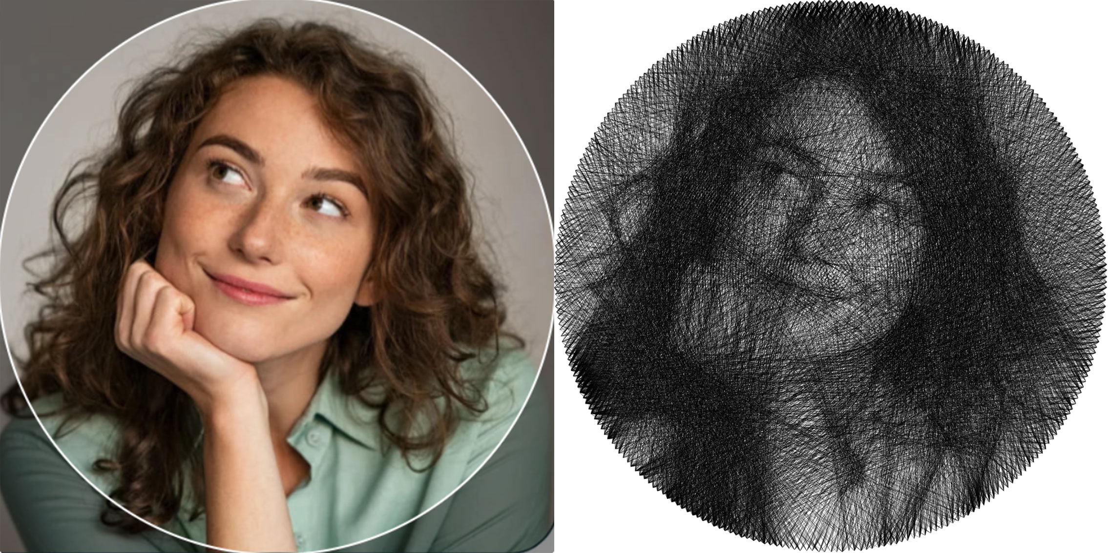 StringAr Portrait Kit - DIY Thread Art Kit